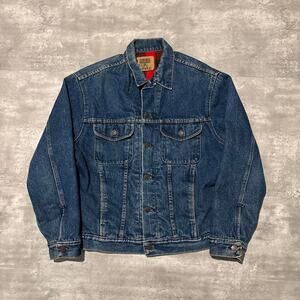 Vintage 1990s Gap Denim Flannel Lined Jacket